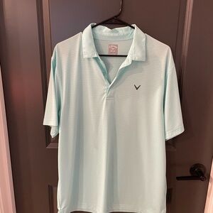 Callaway Men's Light Teal Polo Shirt